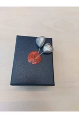 925 Ayar Gümüş Bileklik Kalp Temalı resmi